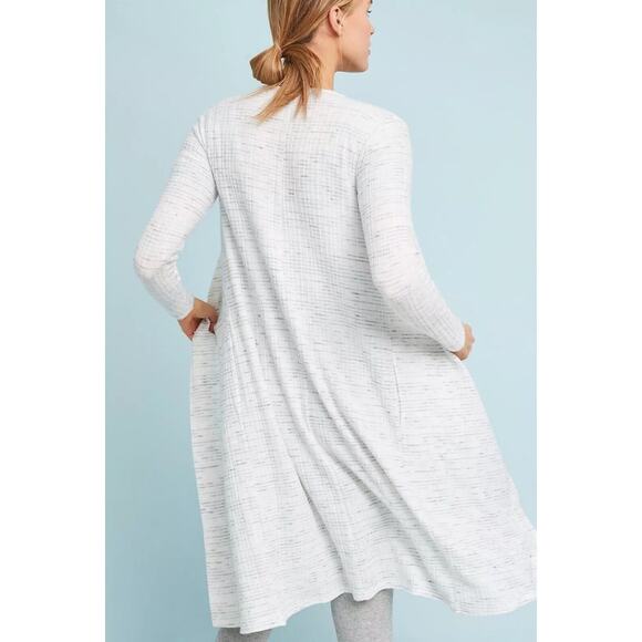 ⭐️ 3/$20 Anthro Saturday Sunday Gray Long Cardigan Duster Sweater Small - Picture 3 of 11
